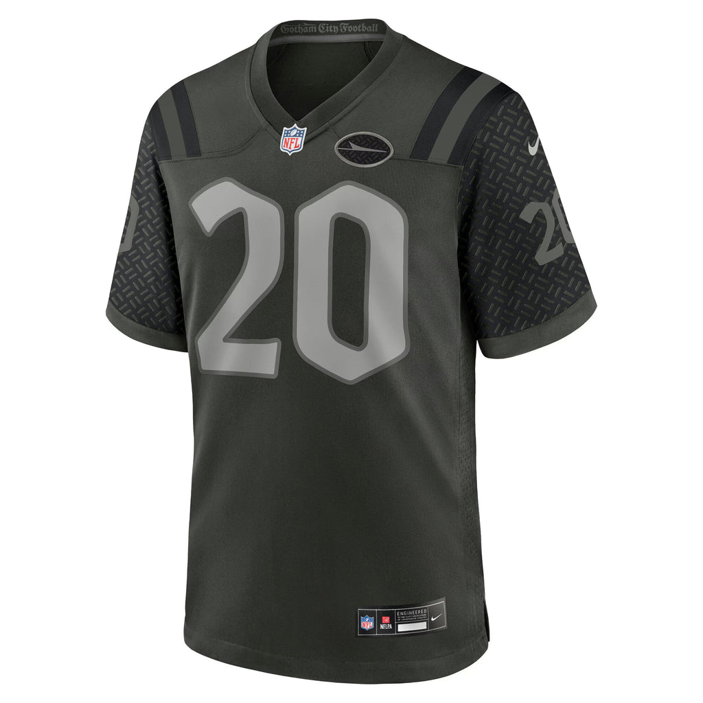 New York Jets Breece Hall Gotham Green 2025 Rivalries Collection Game Jersey