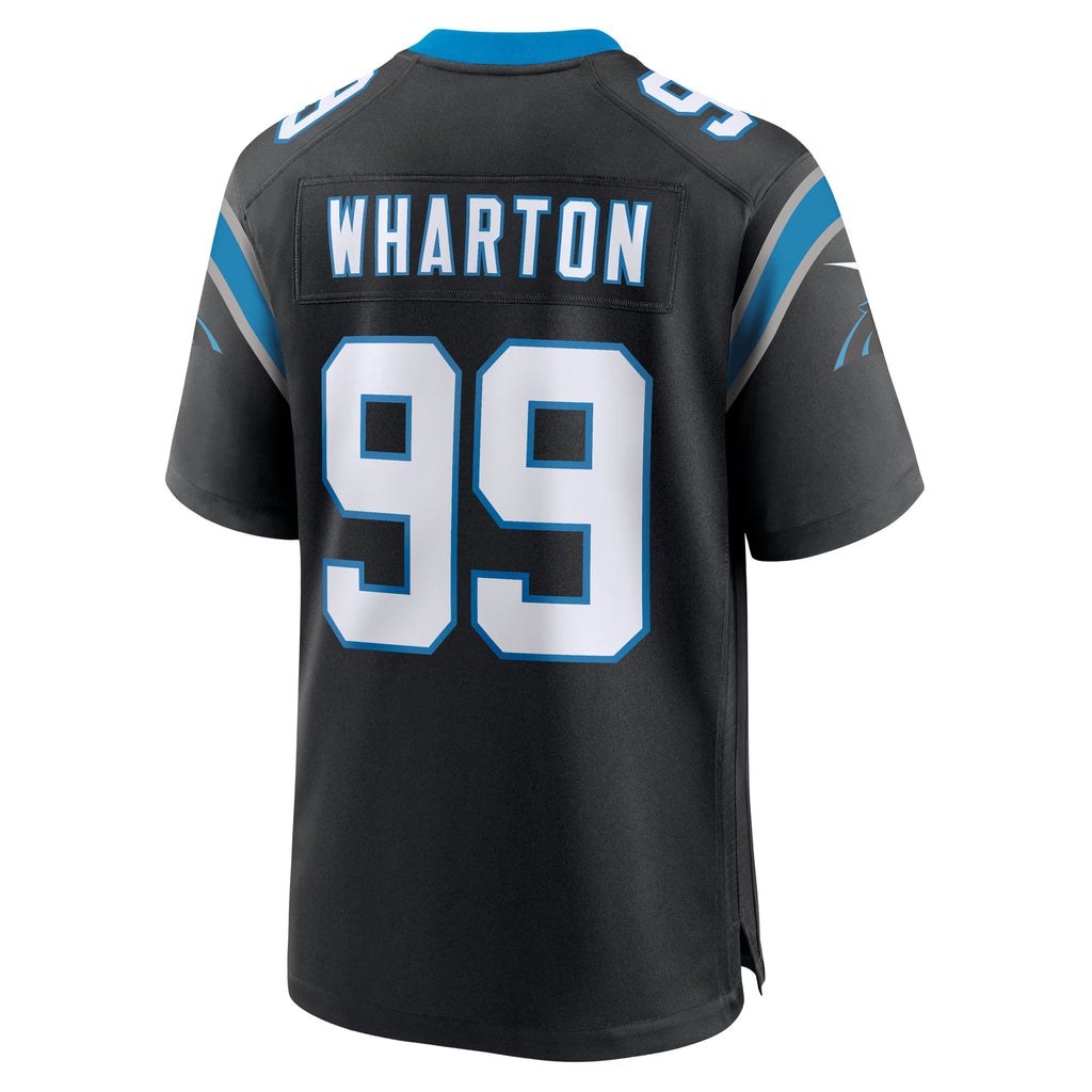 Carolina Panthers Tershawn Wharton Black Team Game Jersey