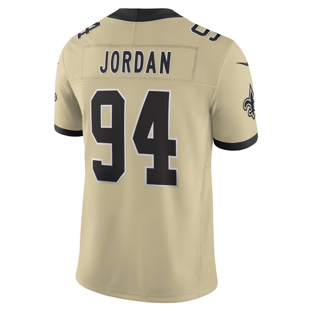 New Orleans Saints Cameron Jordan Gold Alternate Gameday Golds Alternate Vapor F.U.S.E. Limited Jersey