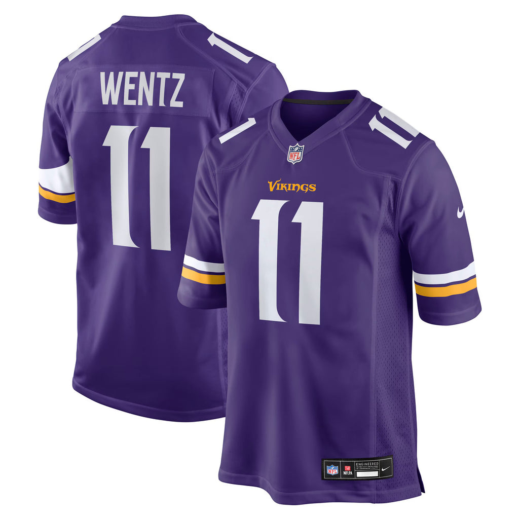 Minnesota Vikings Carson Wentz Purple Team Game Jersey