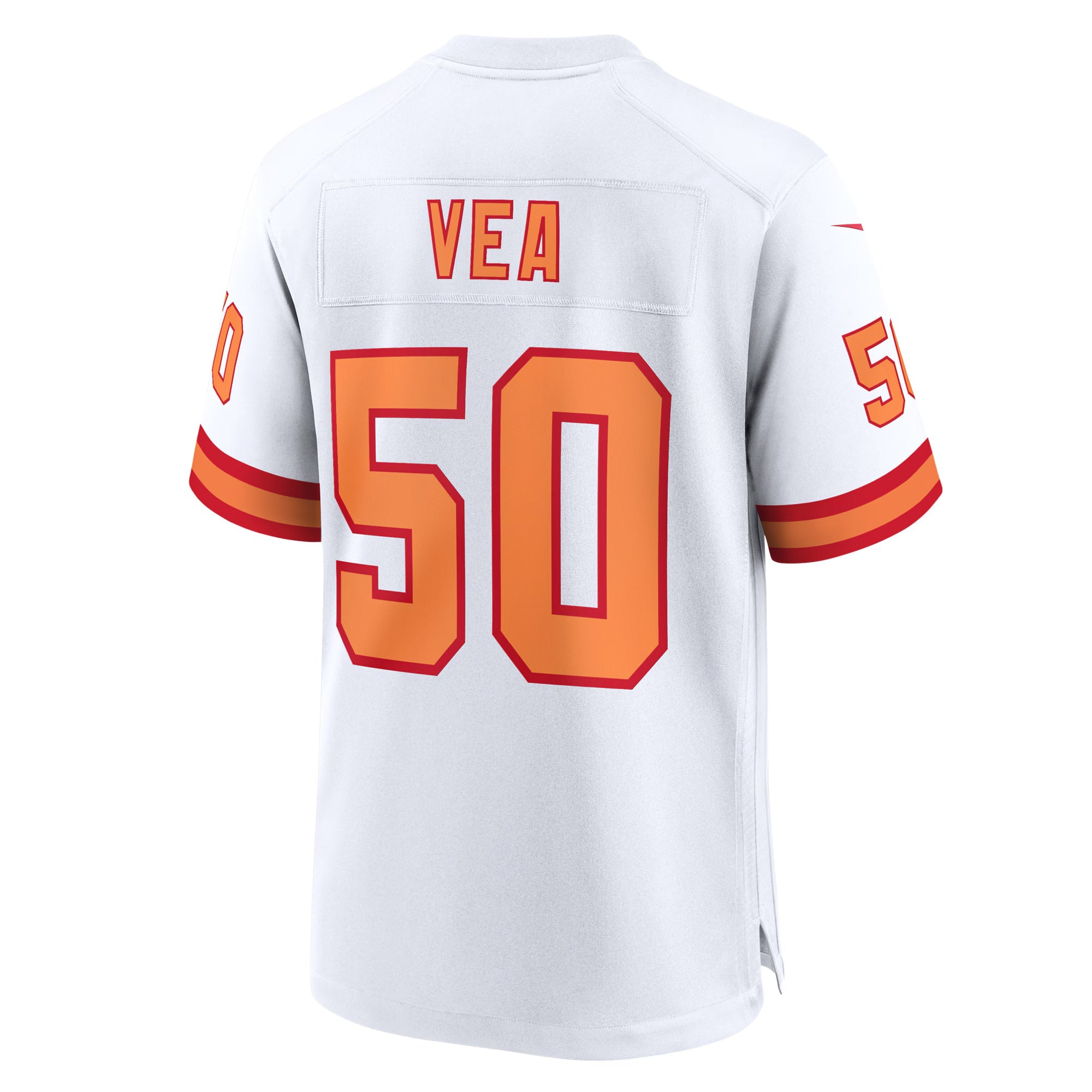 76 Tampa Bay Buccaneers Vita Vea White 50th Season Game Jersey