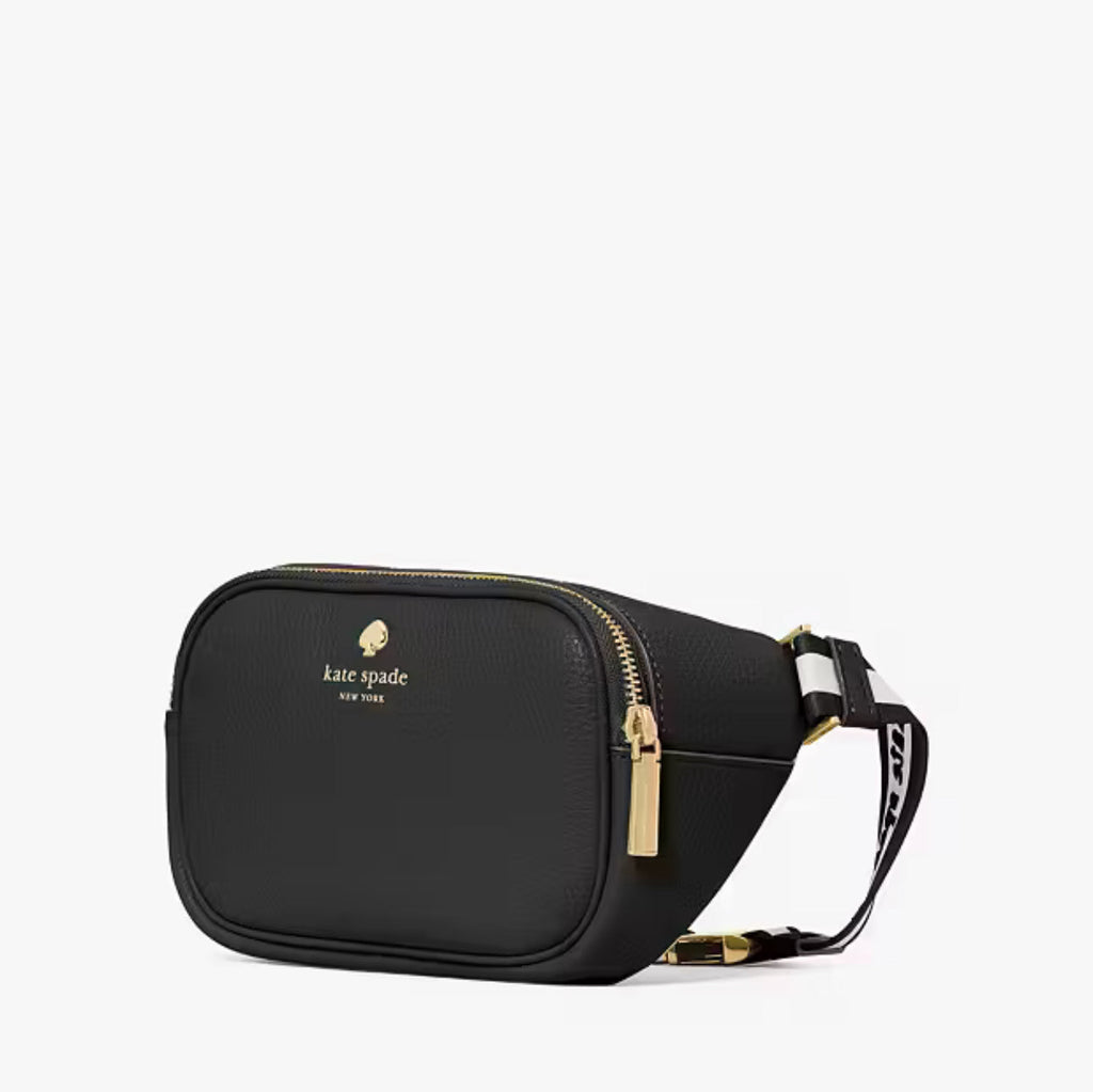 NWT Kate Spade Emma Leather Belt Bag In Black