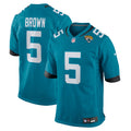 Jacksonville Jaguars Dyami Brown Teal Team Game Jersey
