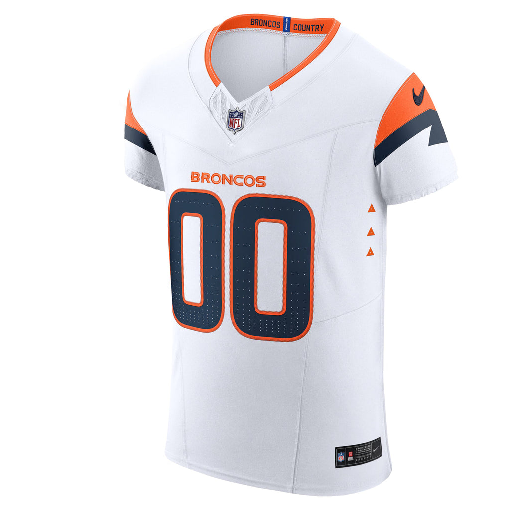 Denver Broncos White Vapor F.U.S.E. Elite Custom Jersey
