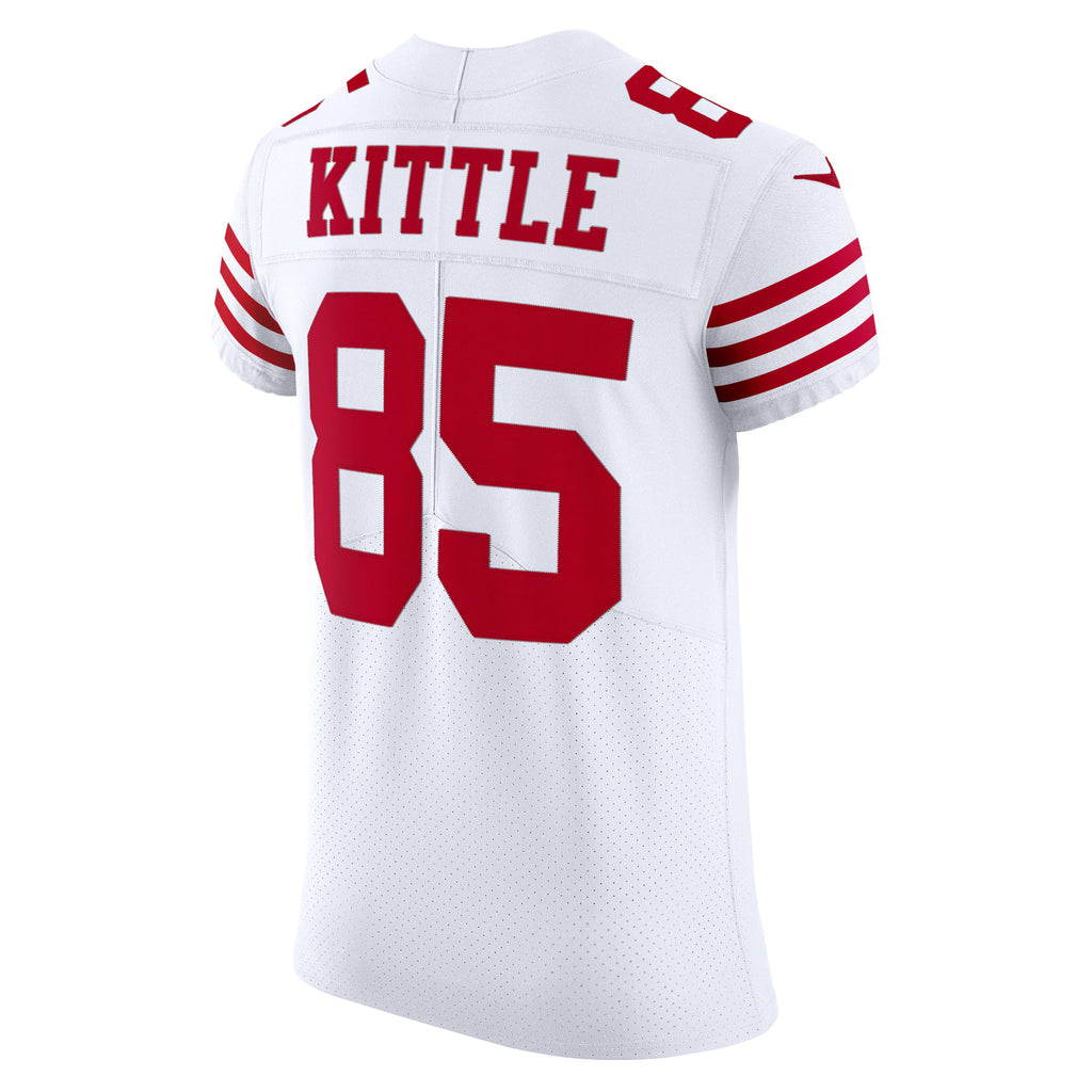 San Francisco 49ers George Kittle White Vapor Elite Jersey