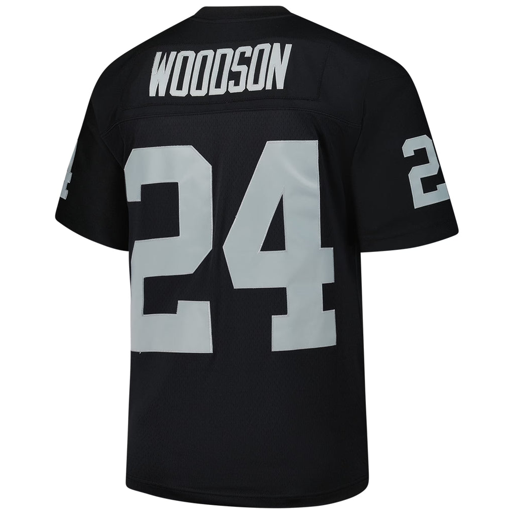Las Vegas Raiders Charles Woodson Mitchell & Ness Black Legacy Replica Jersey