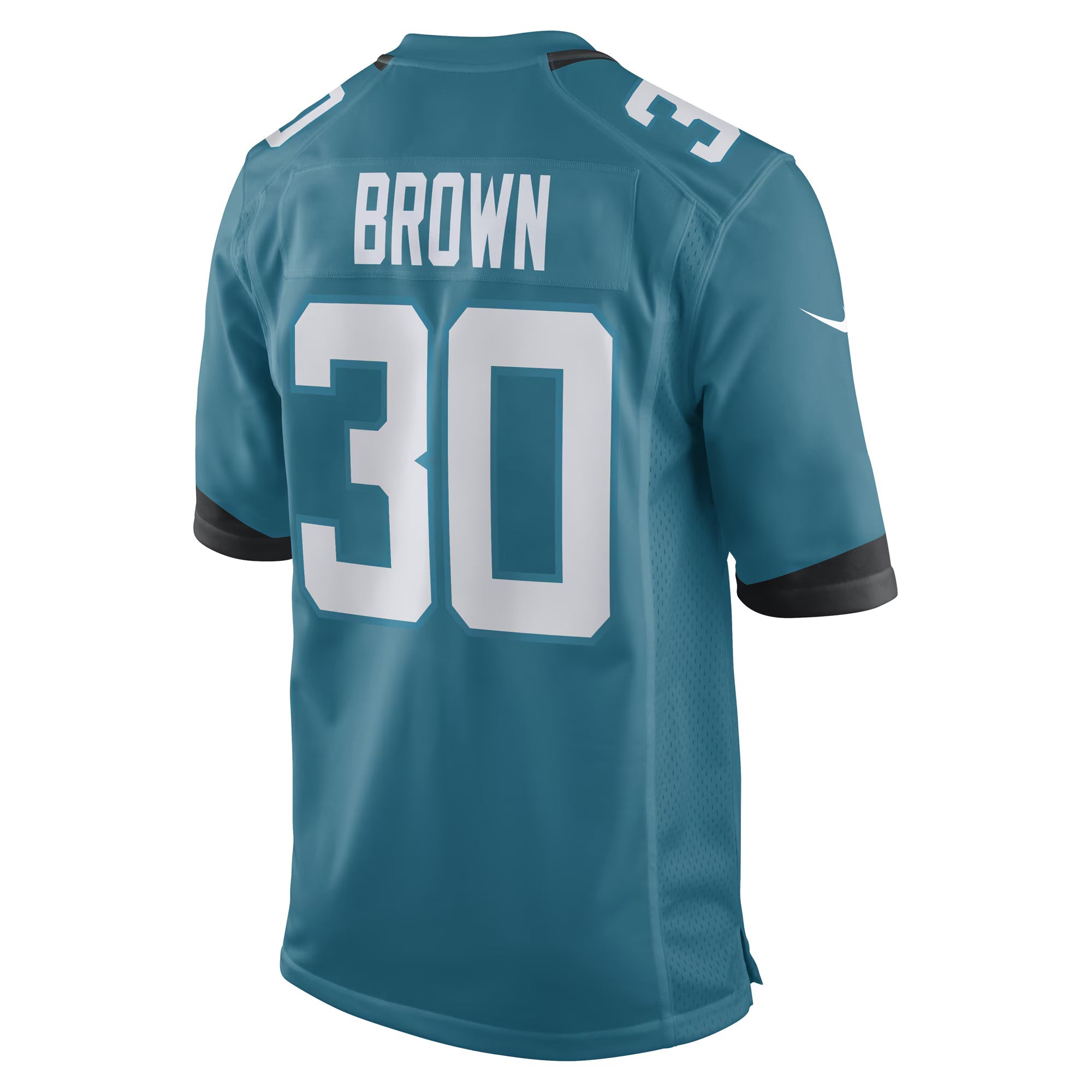 Jacksonville Jaguars Montaric Brown Teal Game Player Jersey