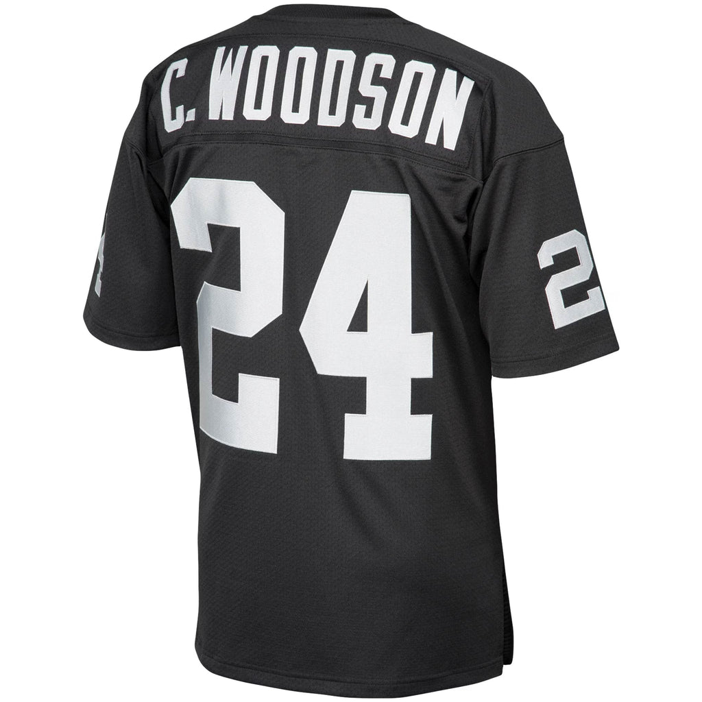 Las Vegas Raiders 2002 Charles Woodson Mitchell & Ness Black Authentic Throwback Retired Player Jersey