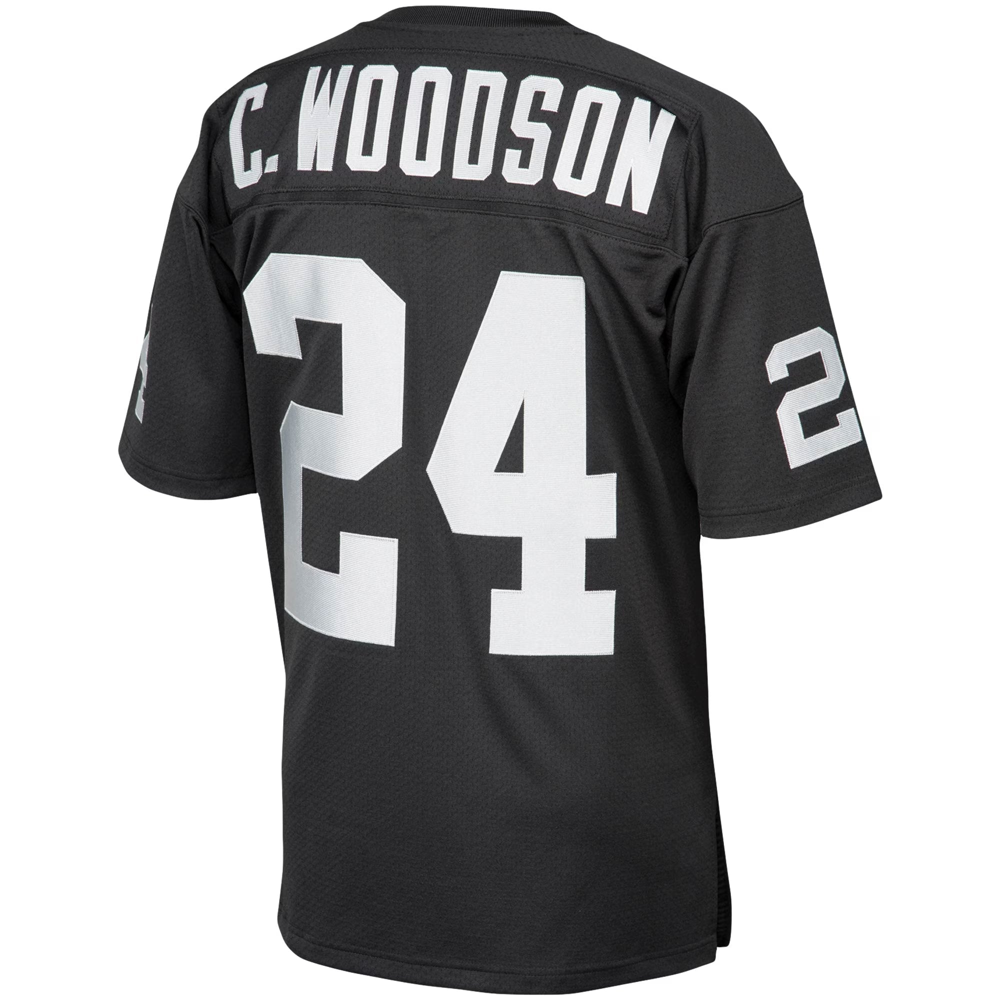 Las Vegas Raiders 2002 Charles Woodson Mitchell & Ness Black Authentic Throwback Retired Player Jersey