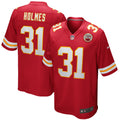 Kansas City Chiefs Priest Holmes Red Game Retired Player Jersey