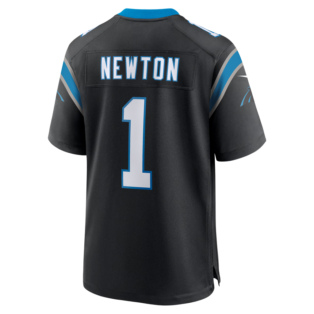 Carolina Panthers Cam Newton Black Team Retired Game Jersey