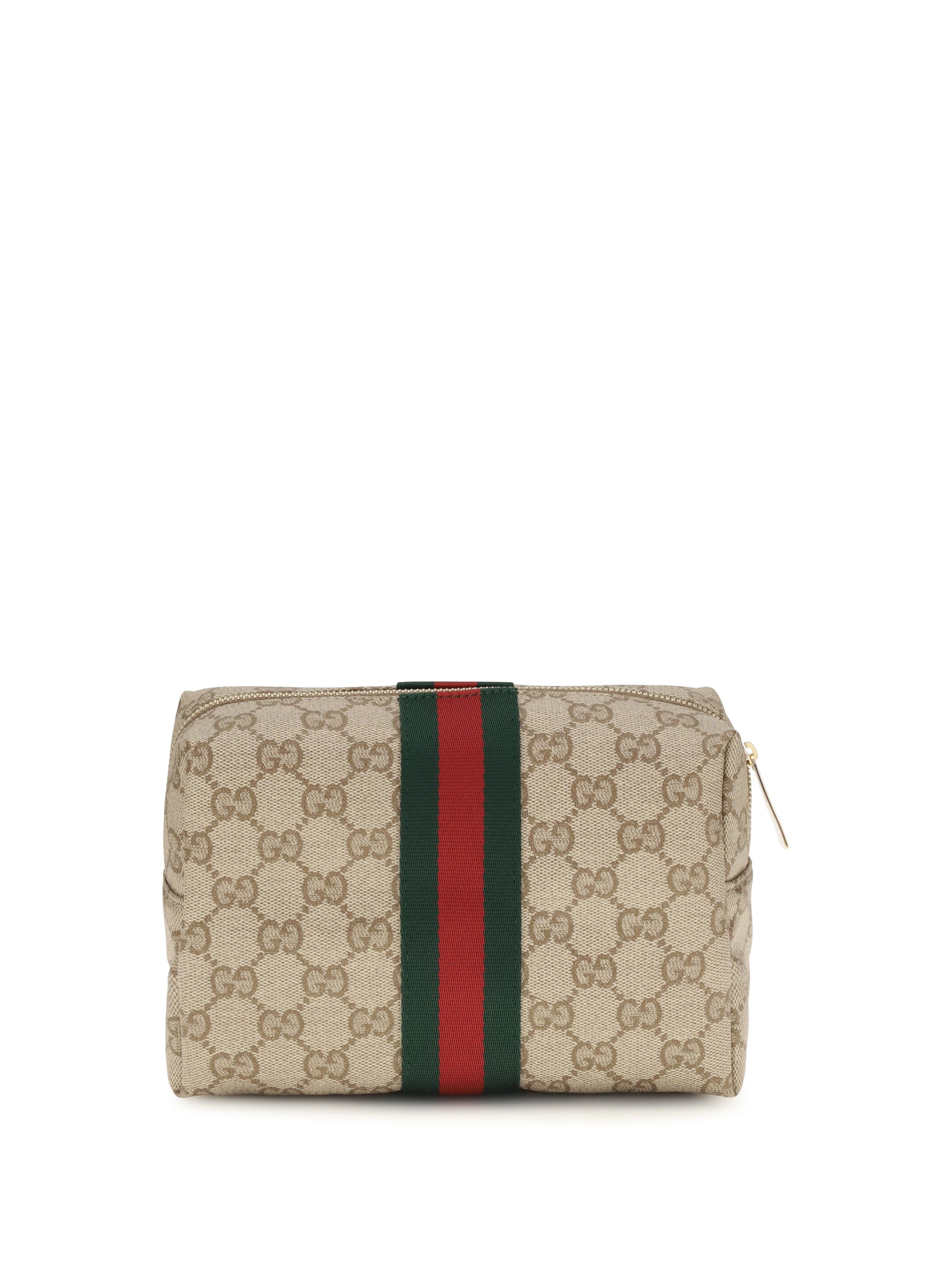 Gucci Women Medium Beauty Case With Web Stripe