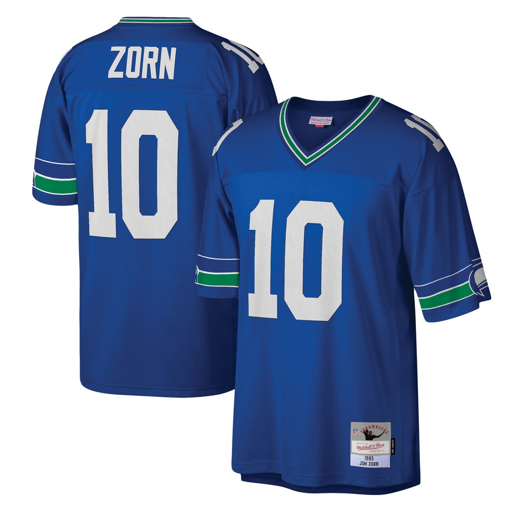 Seattle Seahawks Jim Zorn Mitchell & Ness Royal Legacy Replica Jersey