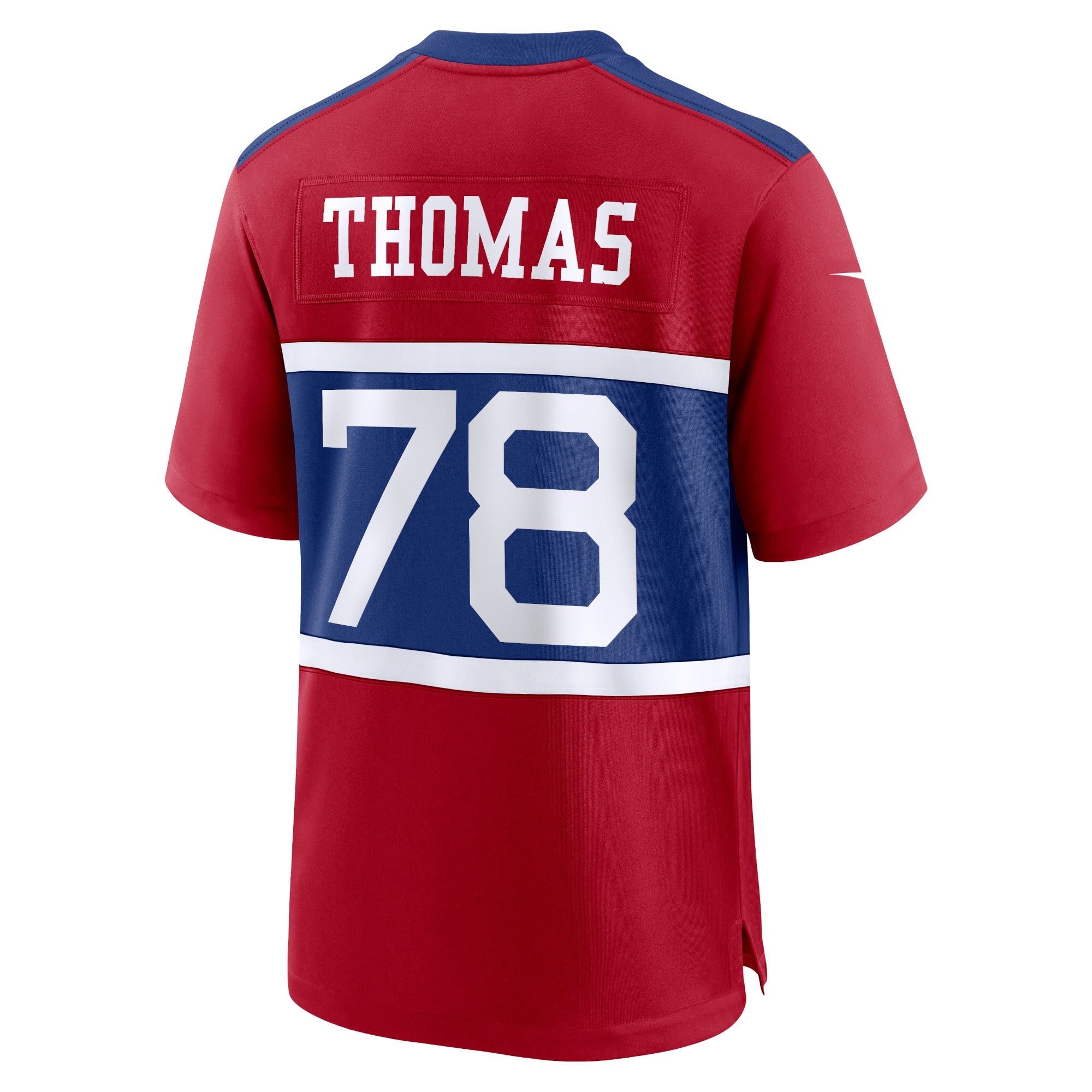 New York Giants Andrew Thomas Century Red Alternate Player Game Jersey
