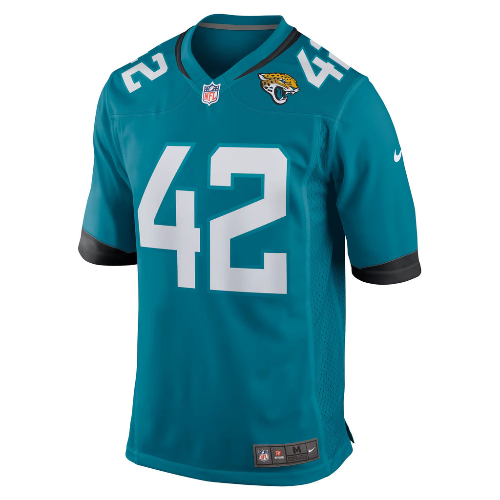 Jacksonville Jaguars Andrew Wingard Teal Game Jersey