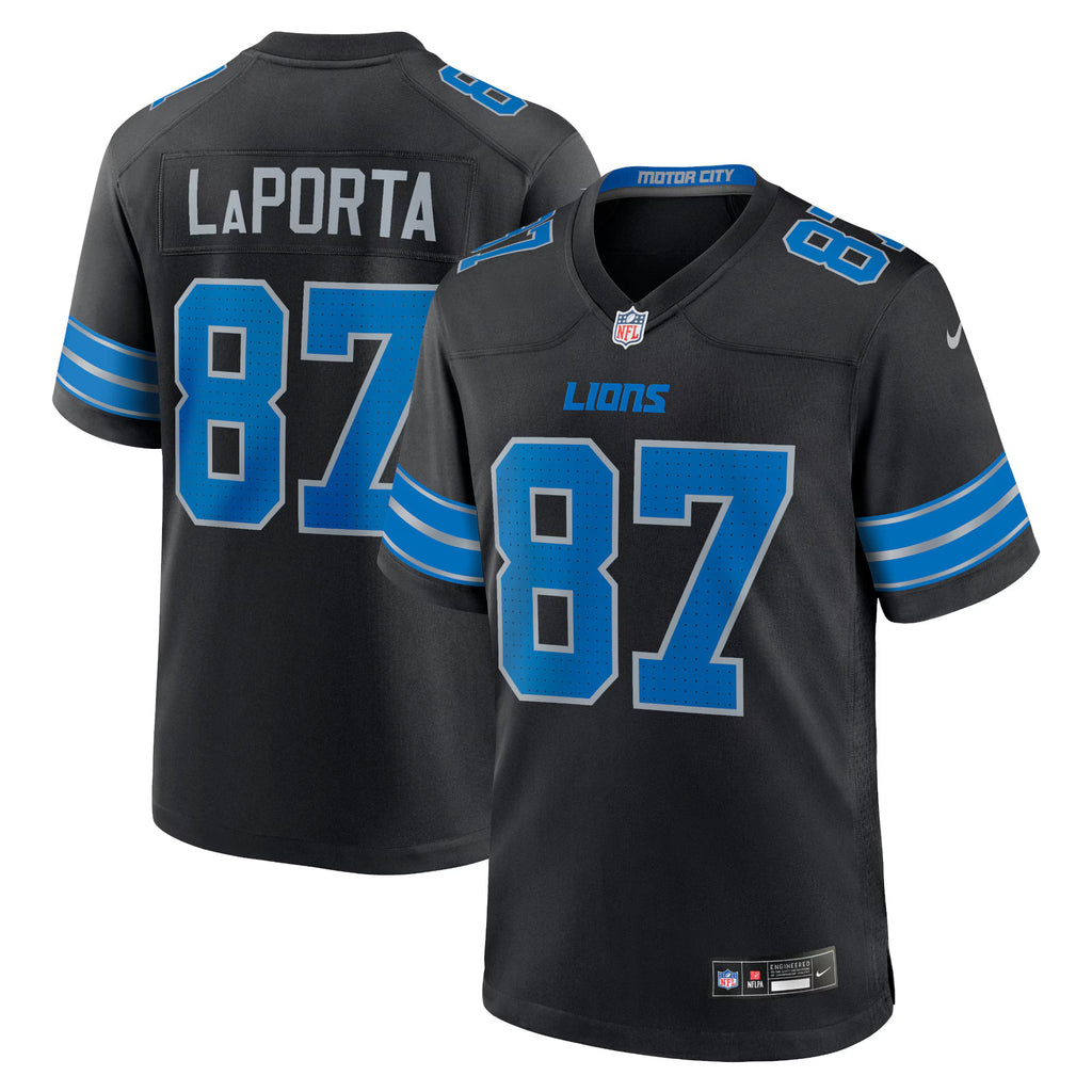 Detroit Lions Sam LaPorta Black 2nd Alternate Game Jersey