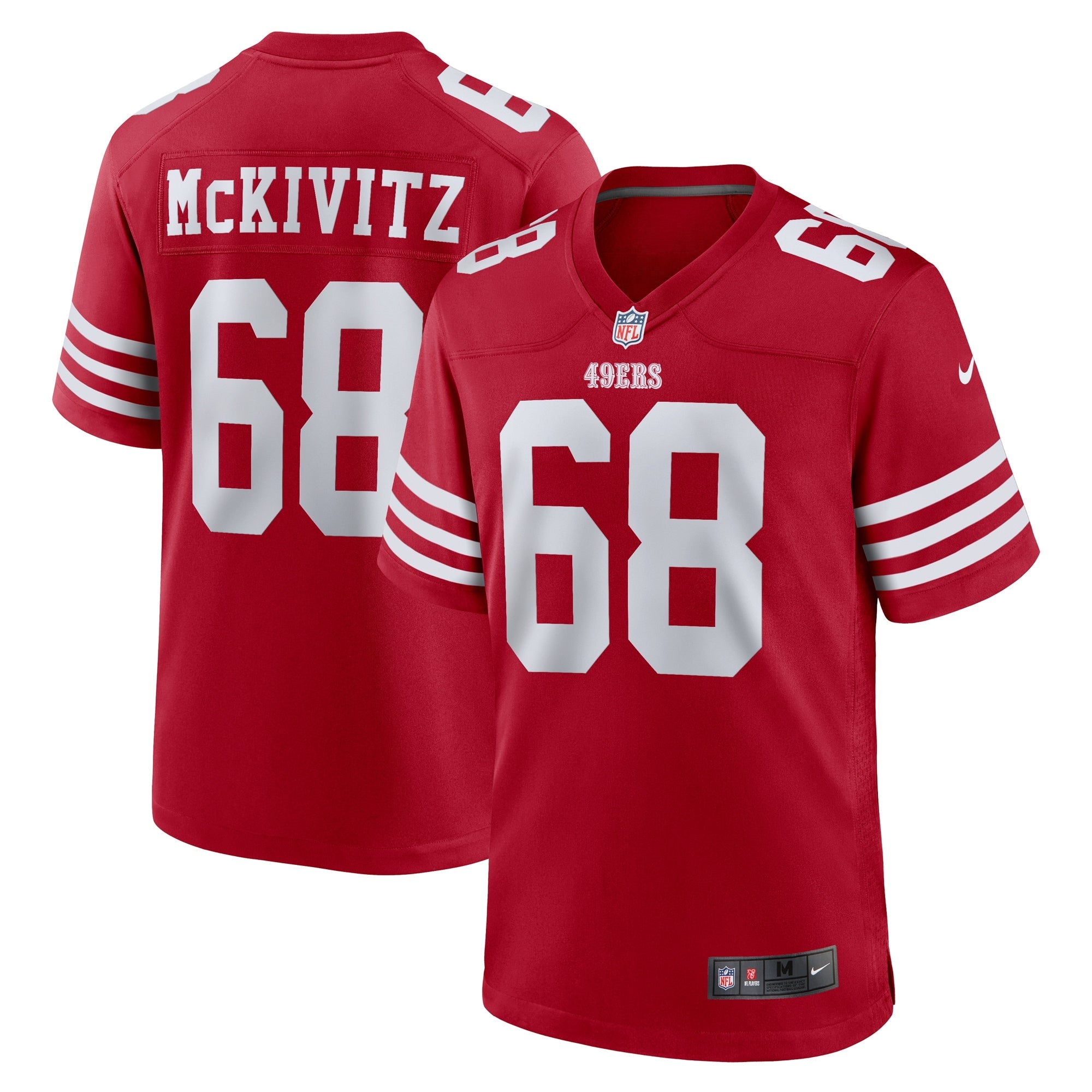 San Francisco 49ers Colton McKivitz Scarlet Game Jersey