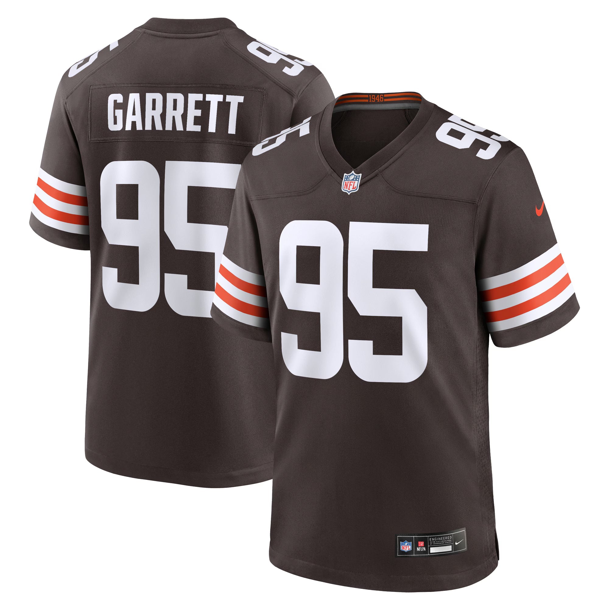 Cleveland Browns Myles Garrett Brown Team Game Jersey