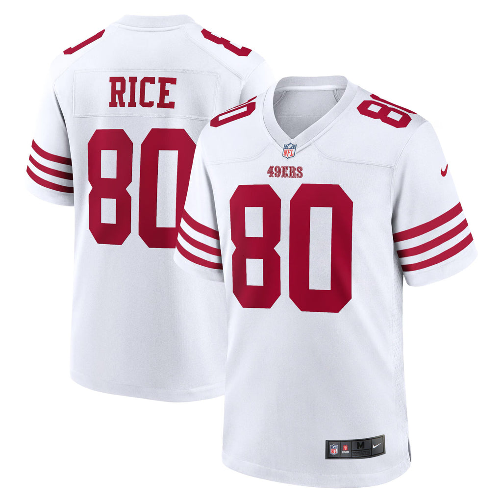 San Francisco 49ers Jerry Rice White Retired Player Game Jersey