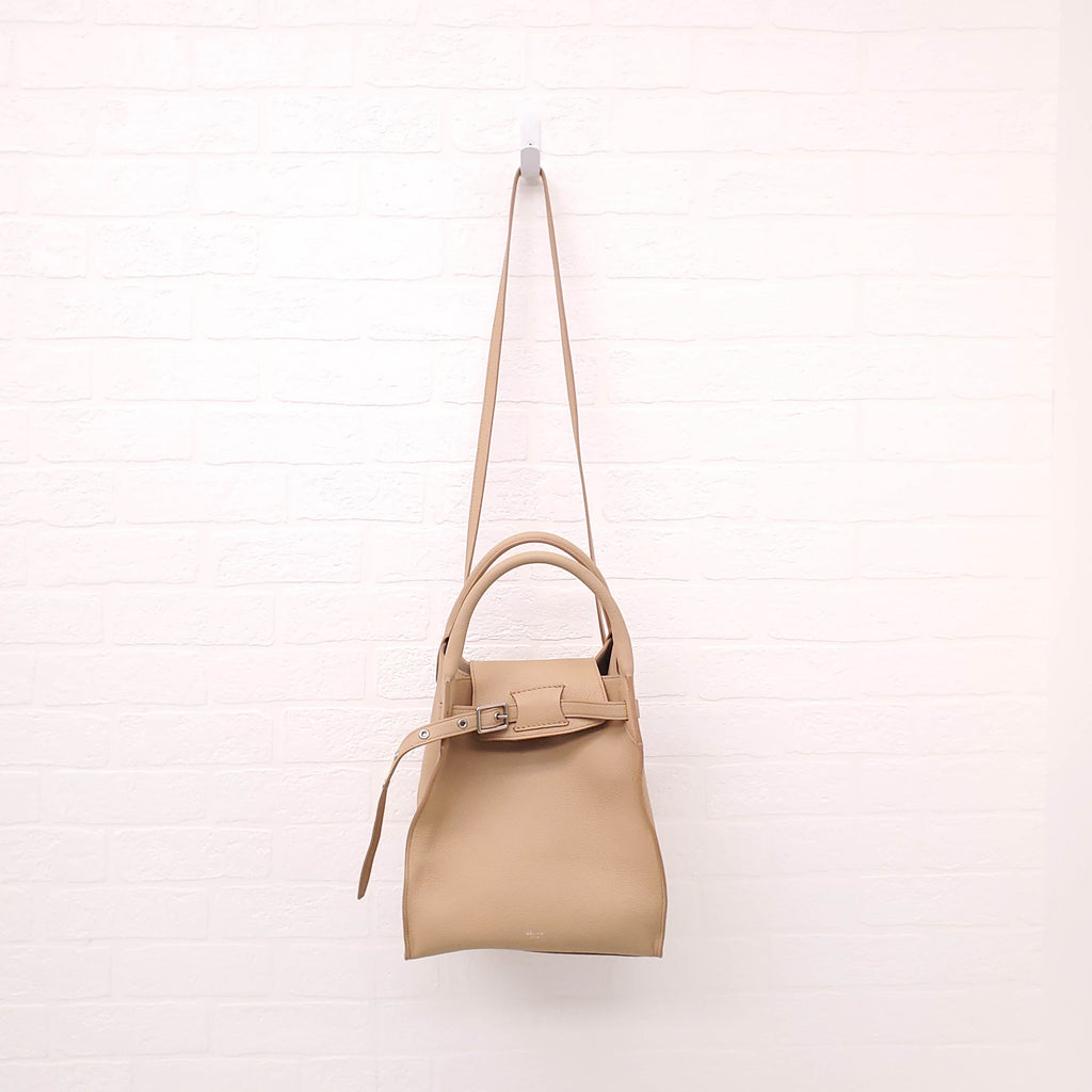 CELINE BEIGE LEATHER SMALL BIG CROSSBODY BAG