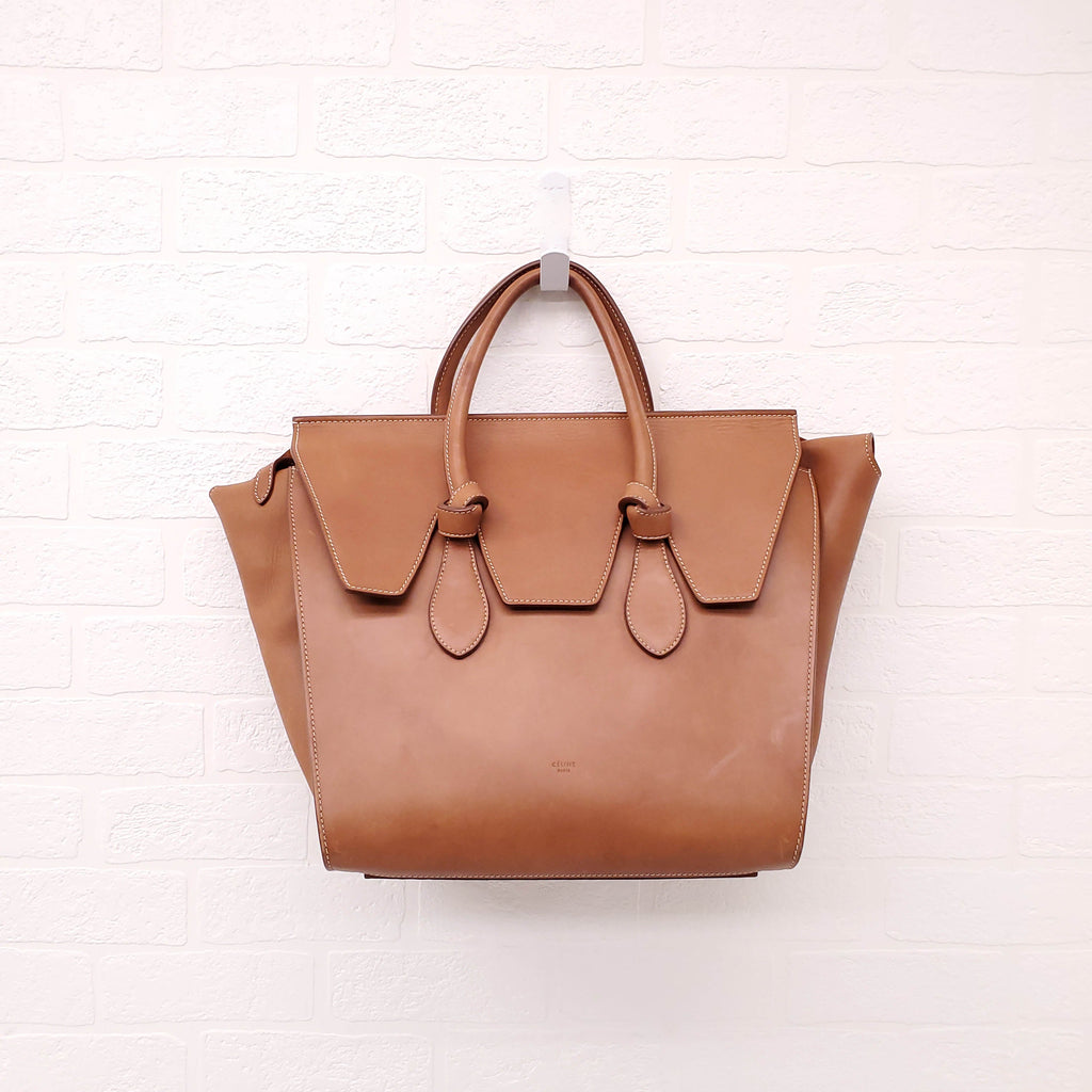 CELINE TAN KNOT TOTE