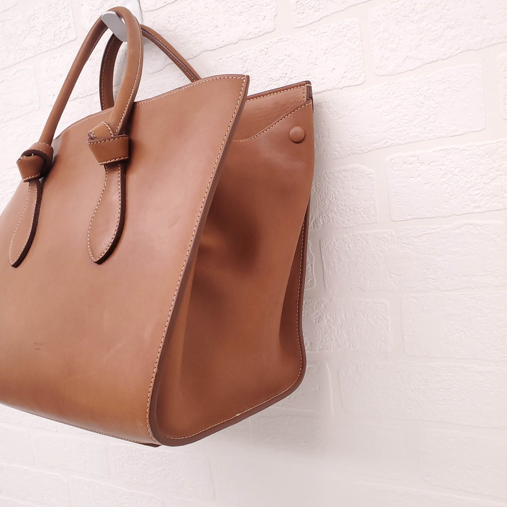 CELINE TAN KNOT TOTE