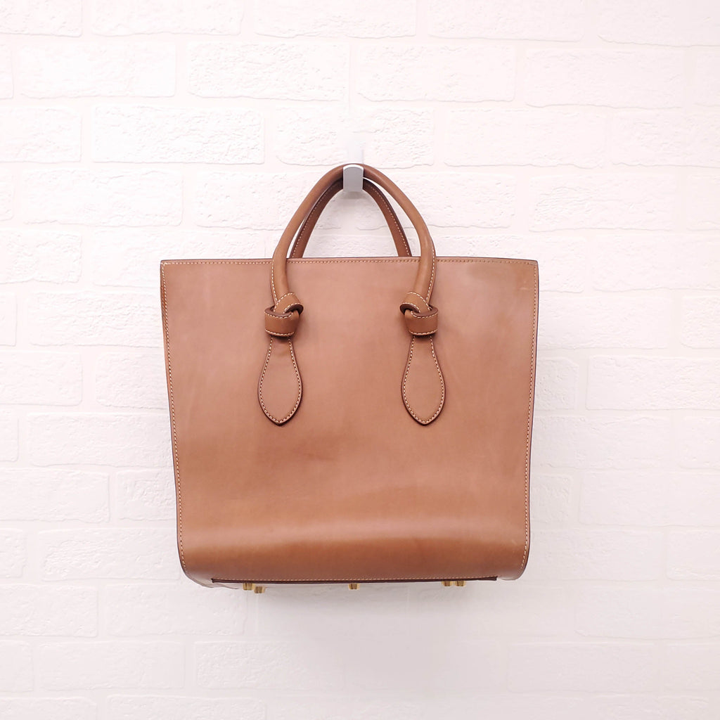 CELINE TAN KNOT TOTE