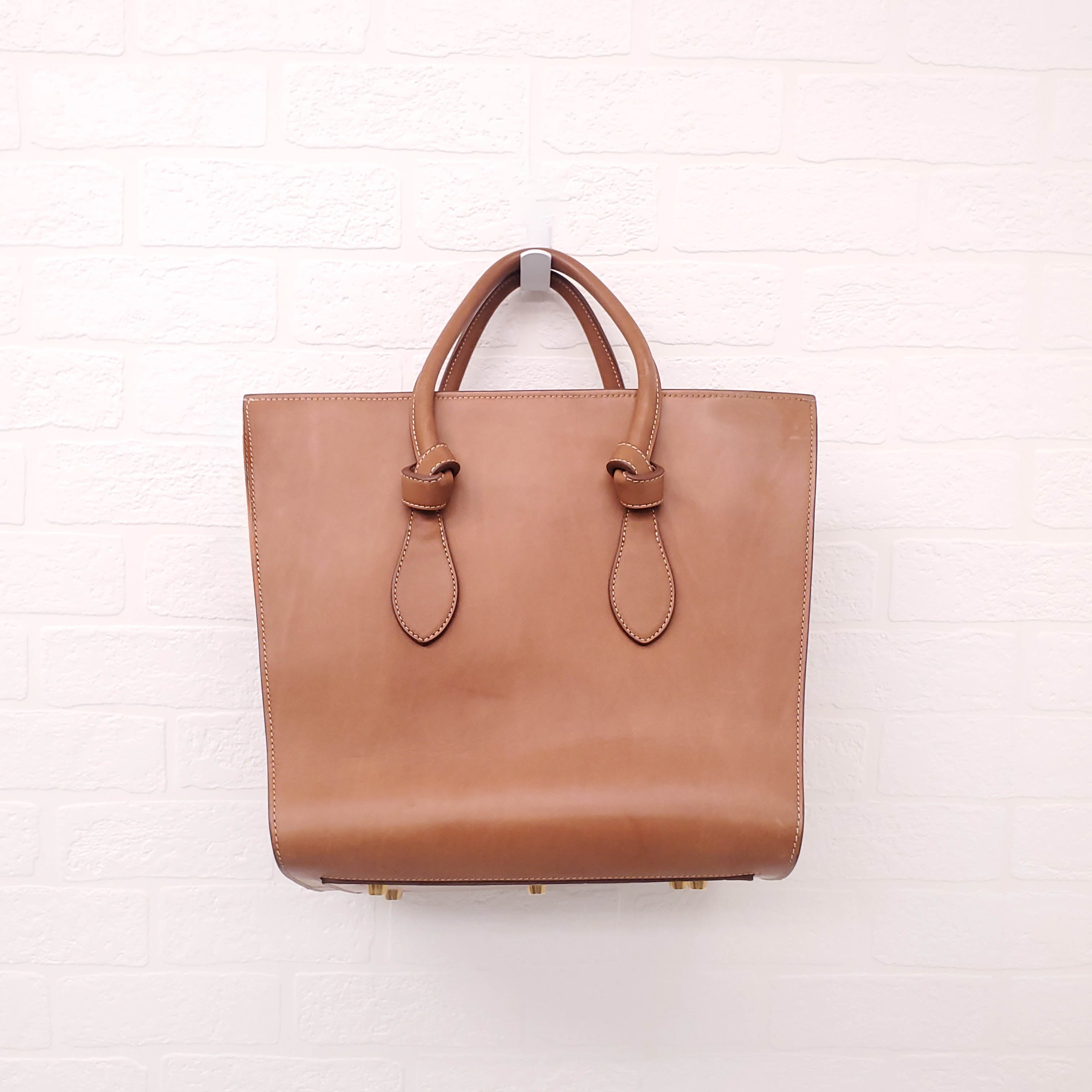 CELINE TAN KNOT TOTE