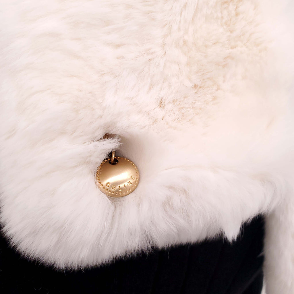 CELINE VINTAGE CREAM FUR STOLE