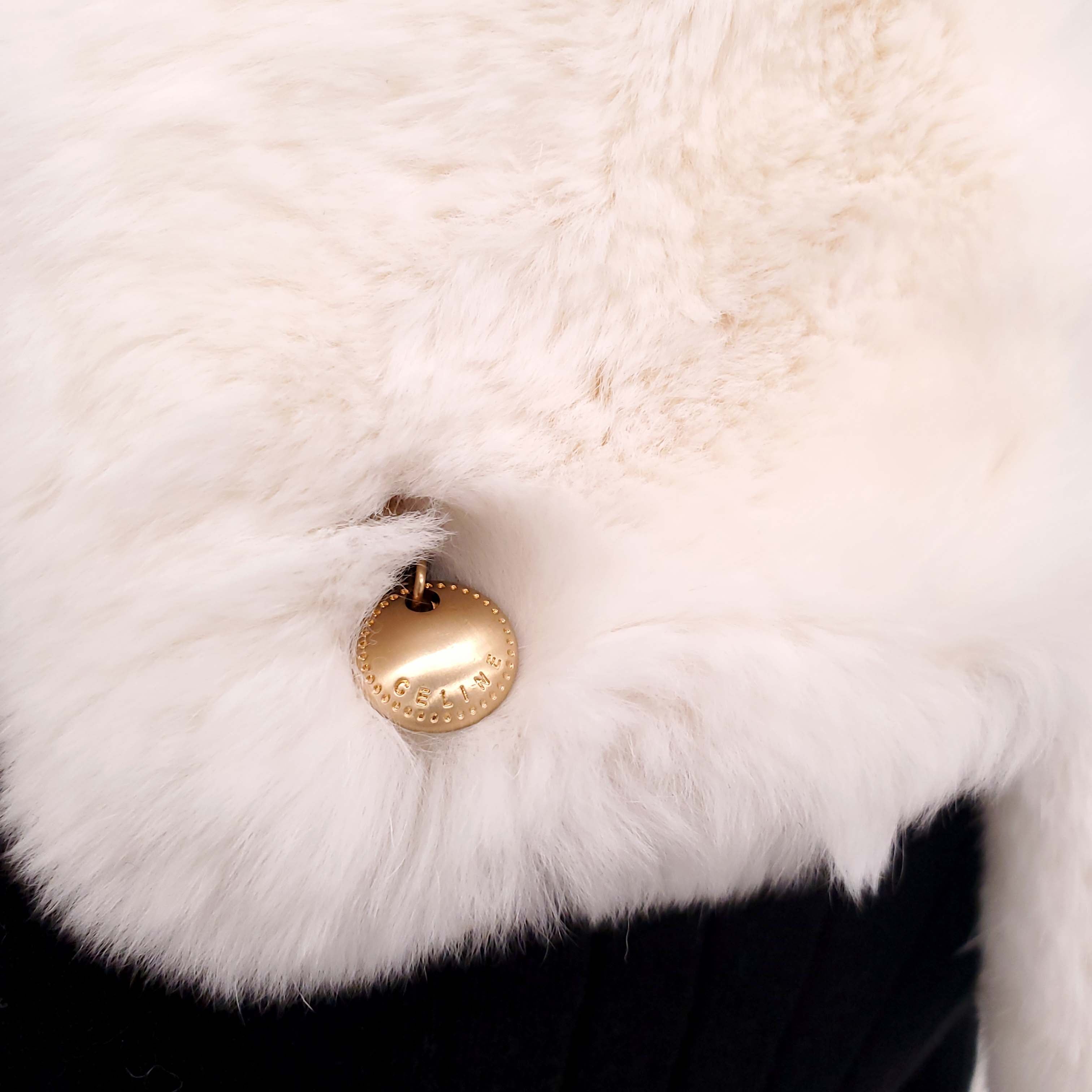 CELINE VINTAGE CREAM FUR STOLE
