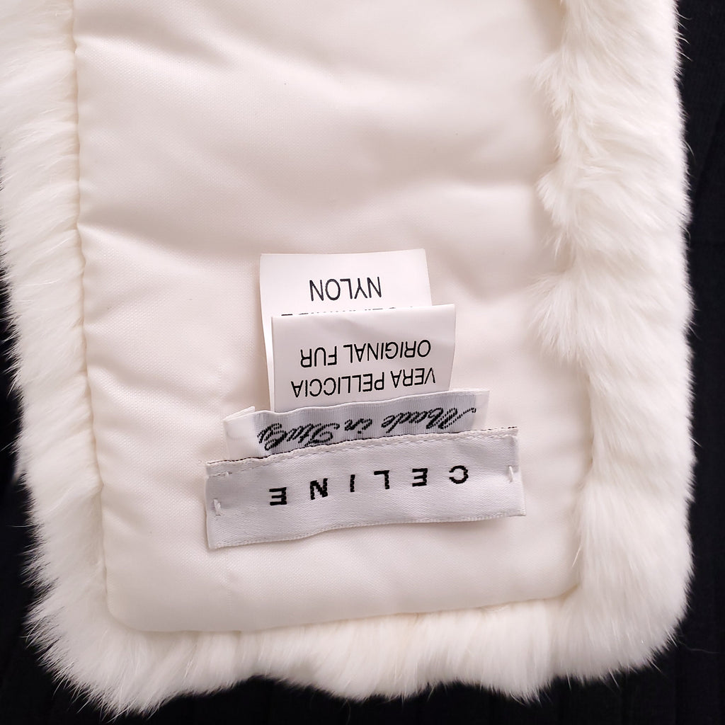 CELINE VINTAGE CREAM FUR STOLE