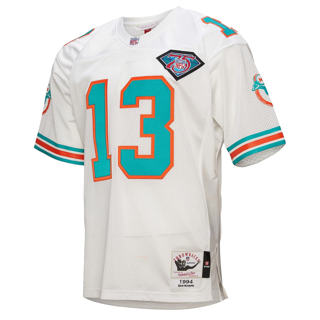 Miami Dolphins 1994 Dan Marino Mitchell & Ness White Authentic Throwback Retired Player Jersey