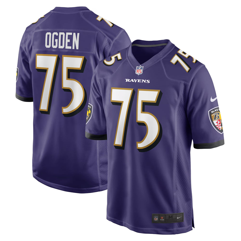 Baltimore Ravens Jonathan Ogden Purple Retired Player Game Jersey
