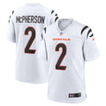 Cincinnati Bengals Evan McPherson White Game Player Jersey