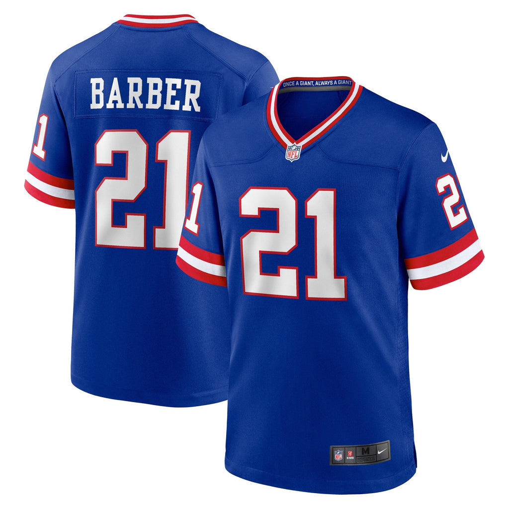 New York Giants Tiki Barber Royal Retired Player Alternate Game Jersey