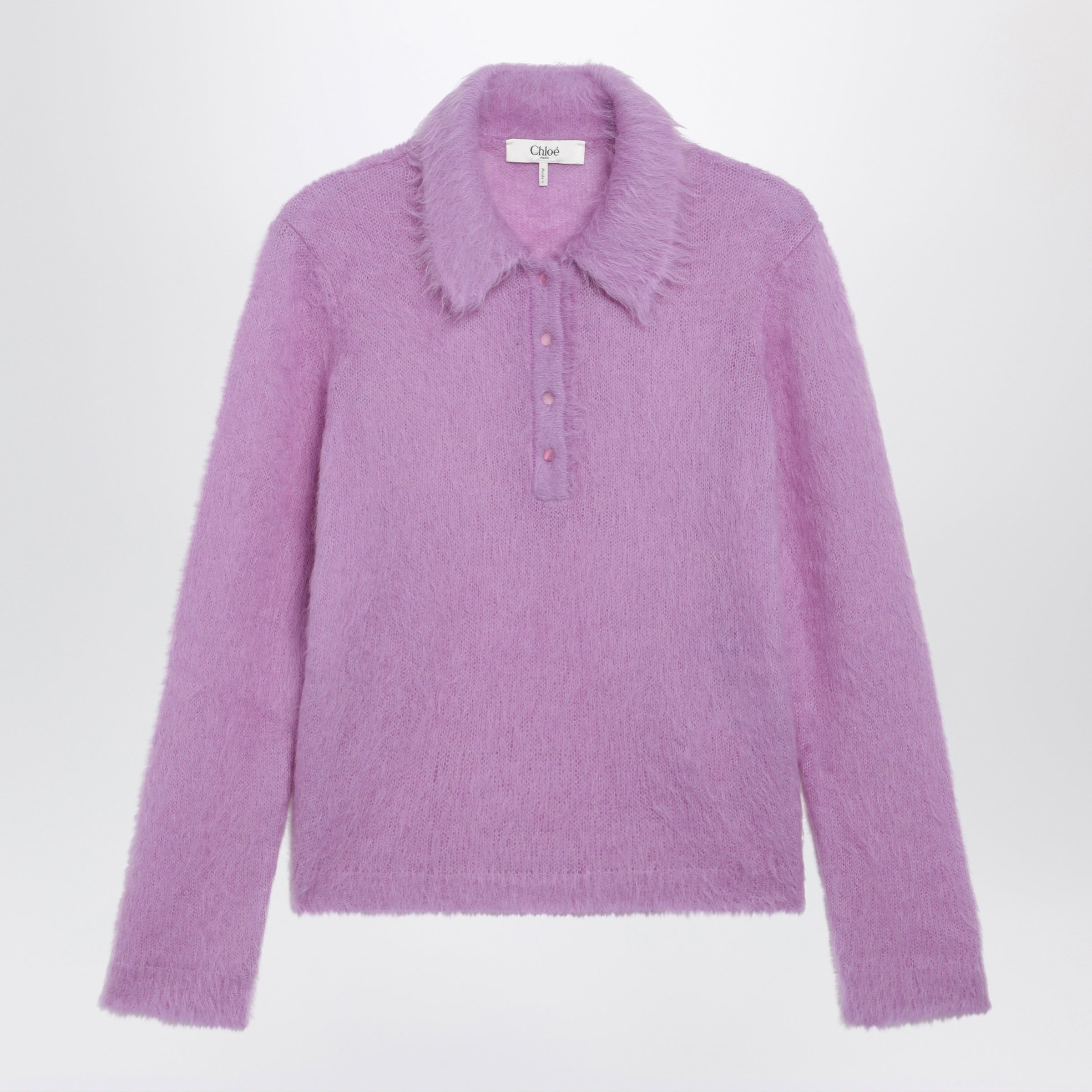 Chloe Lavender Alpaca-Blend Cardigan Women