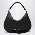 Chloe Black Leather Marcie Shoulder Bag Women