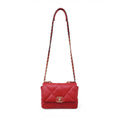 CHANEL 19 RED FLAP BAG