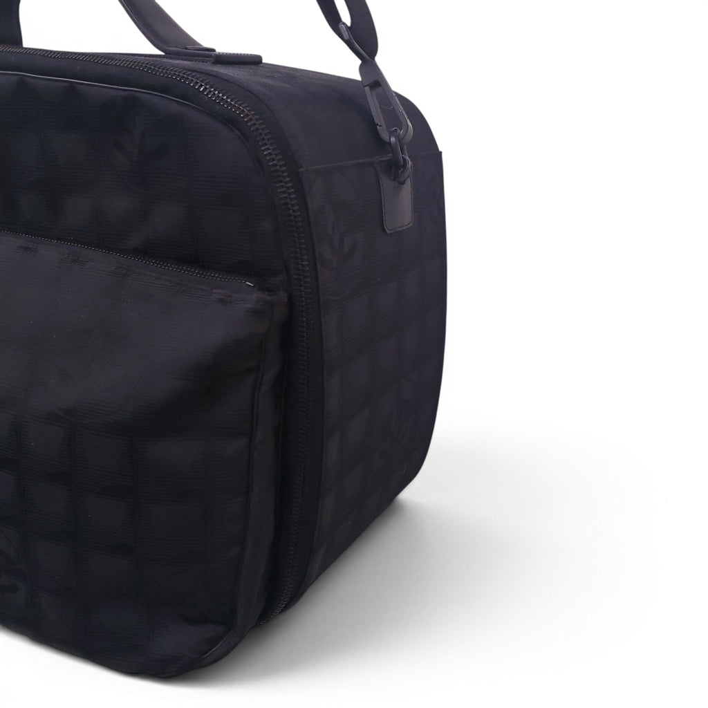 CHANEL BLACK CARRY-ON LUGGAGE BAG