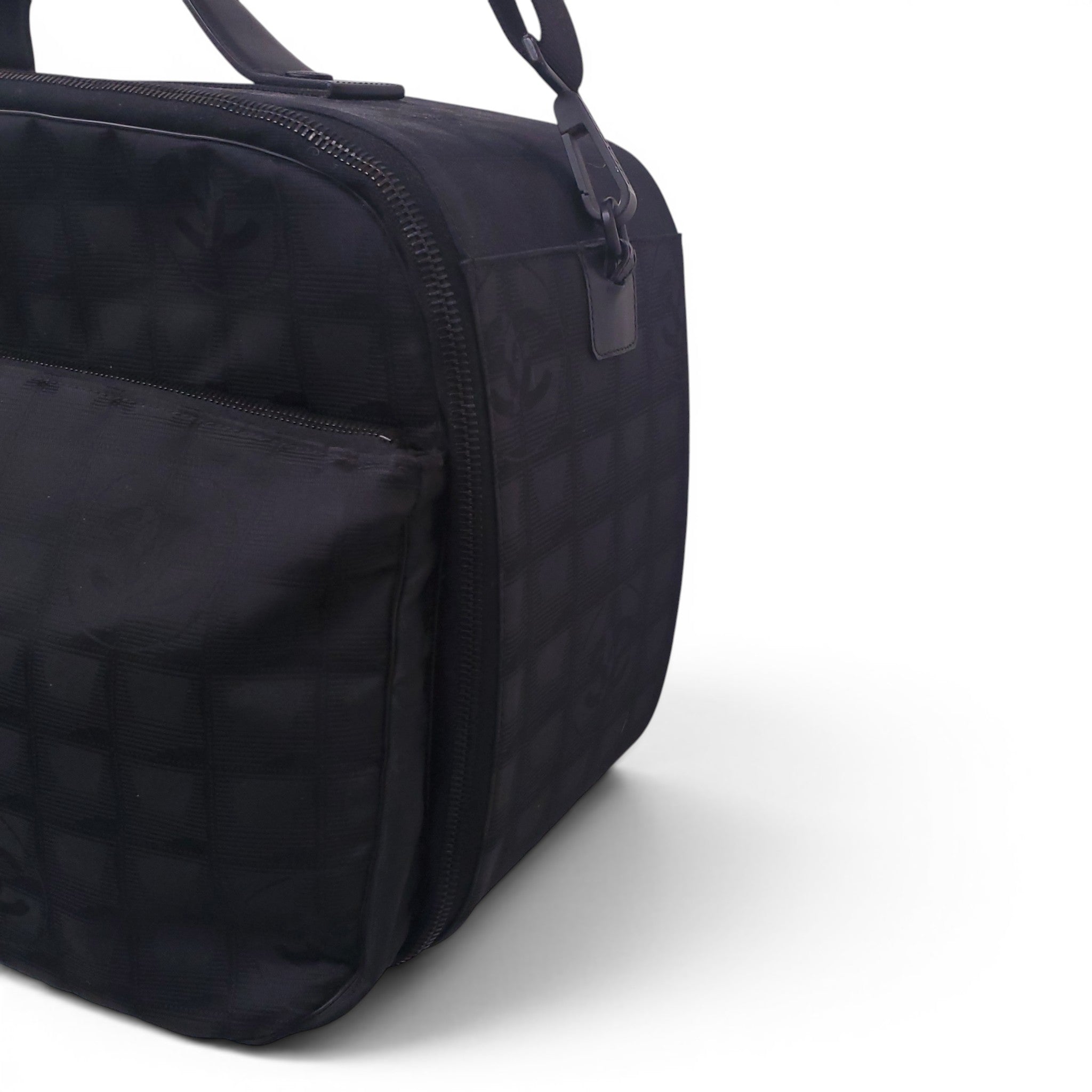 CHANEL BLACK CARRY-ON LUGGAGE BAG