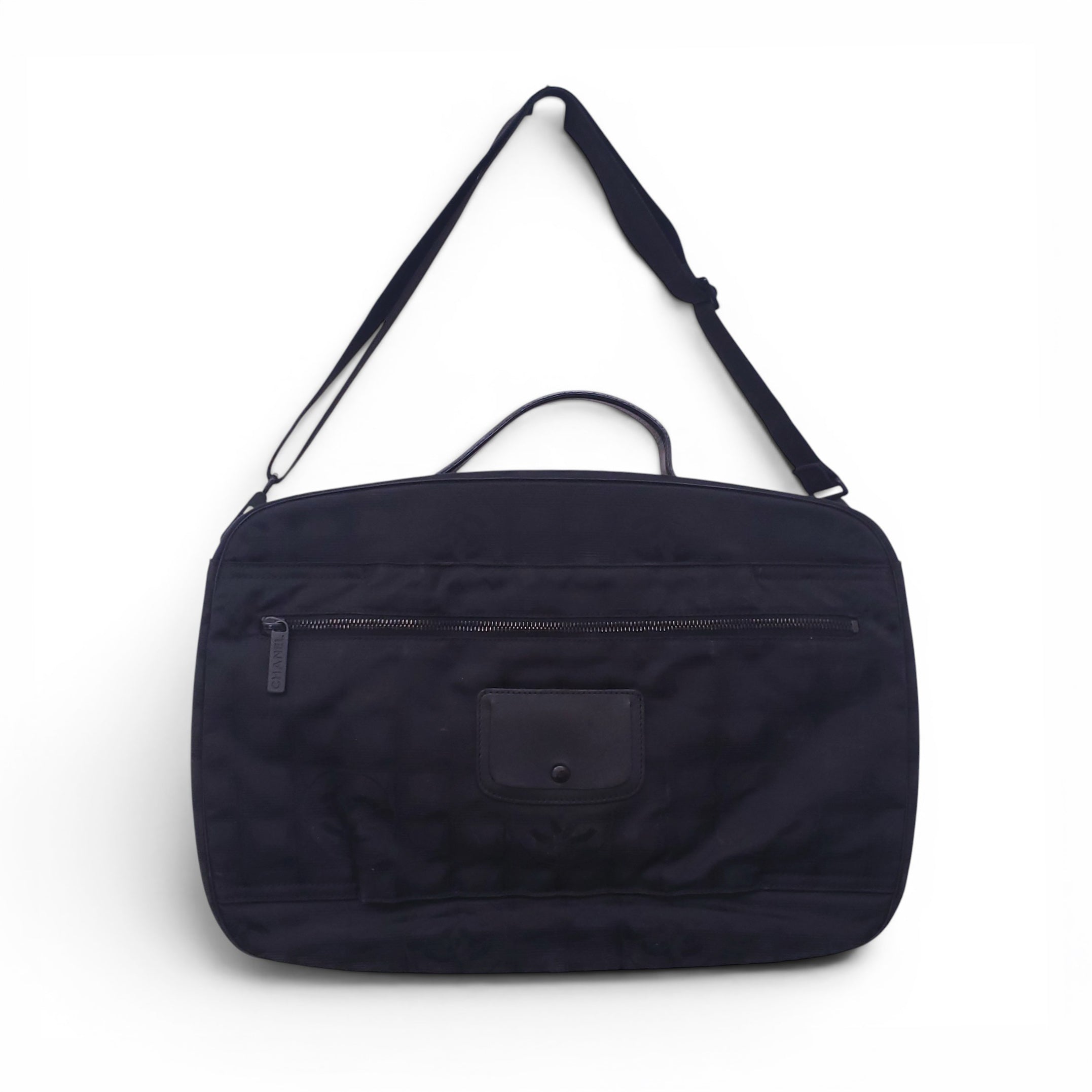 CHANEL BLACK CARRY-ON LUGGAGE BAG