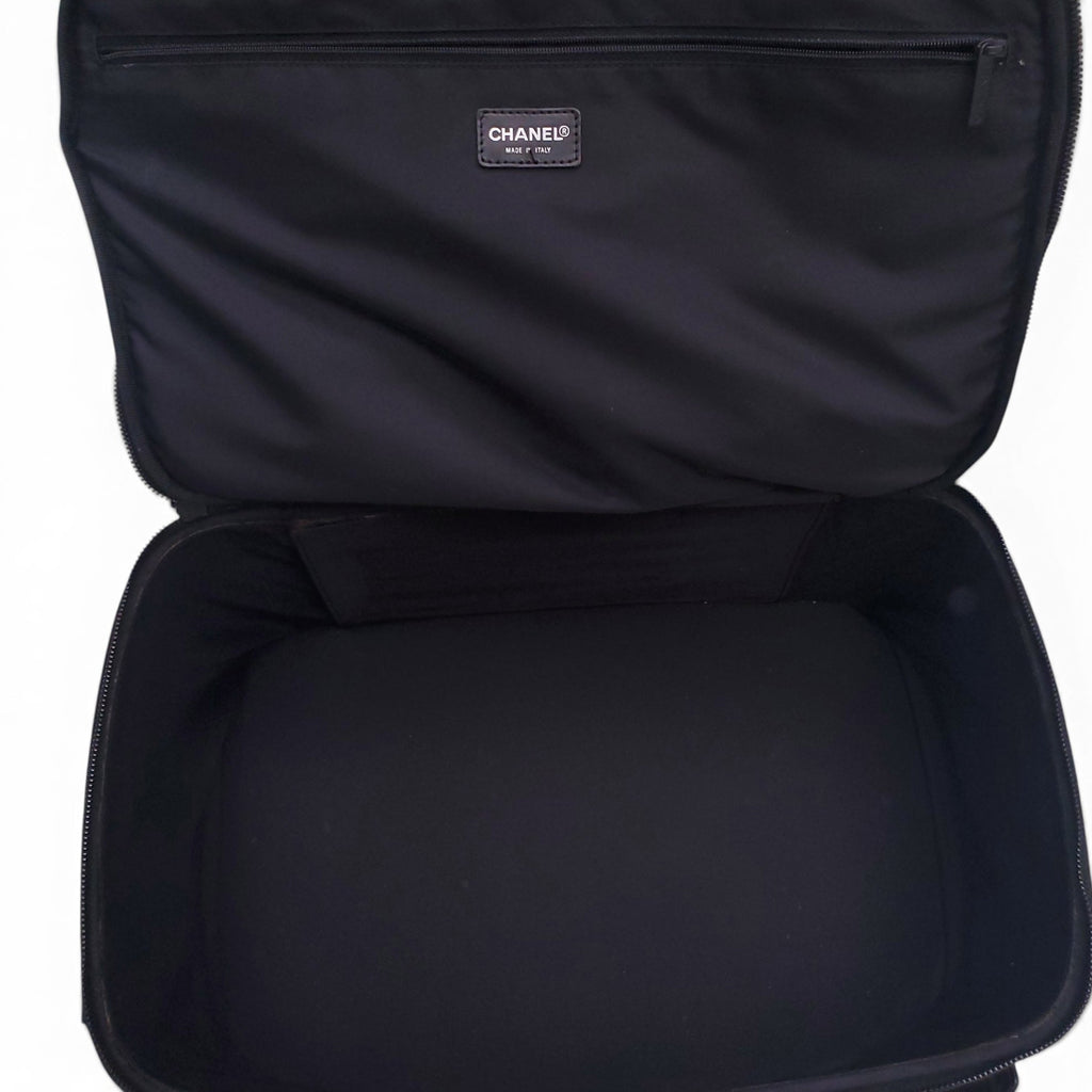 CHANEL BLACK CARRY-ON LUGGAGE BAG