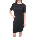CHANEL BLACK CASHMERE SWEATER DRESS - SIZE 38