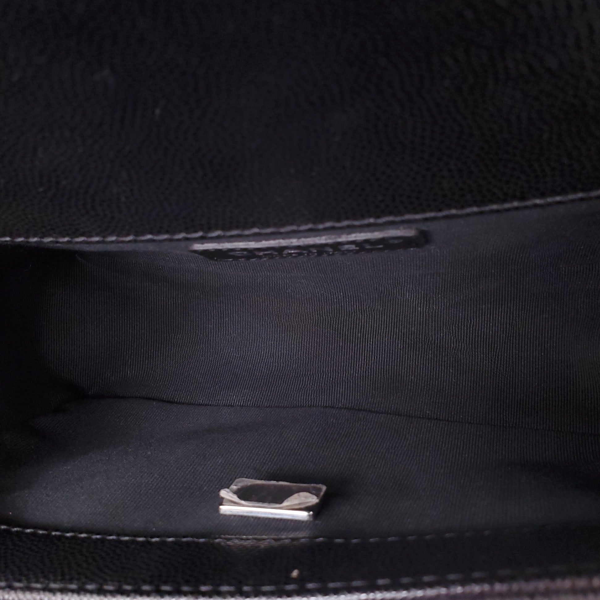 CHANEL BLACK CAVIAR SMALL BOY BAG