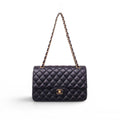 CHANEL MEDIUM BLACK CLASSIC LAMBSKIN DOUBLE FLAP BAG