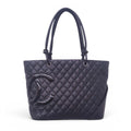 CHANEL BLACK LIGNE CAMBONE TOTE BAG