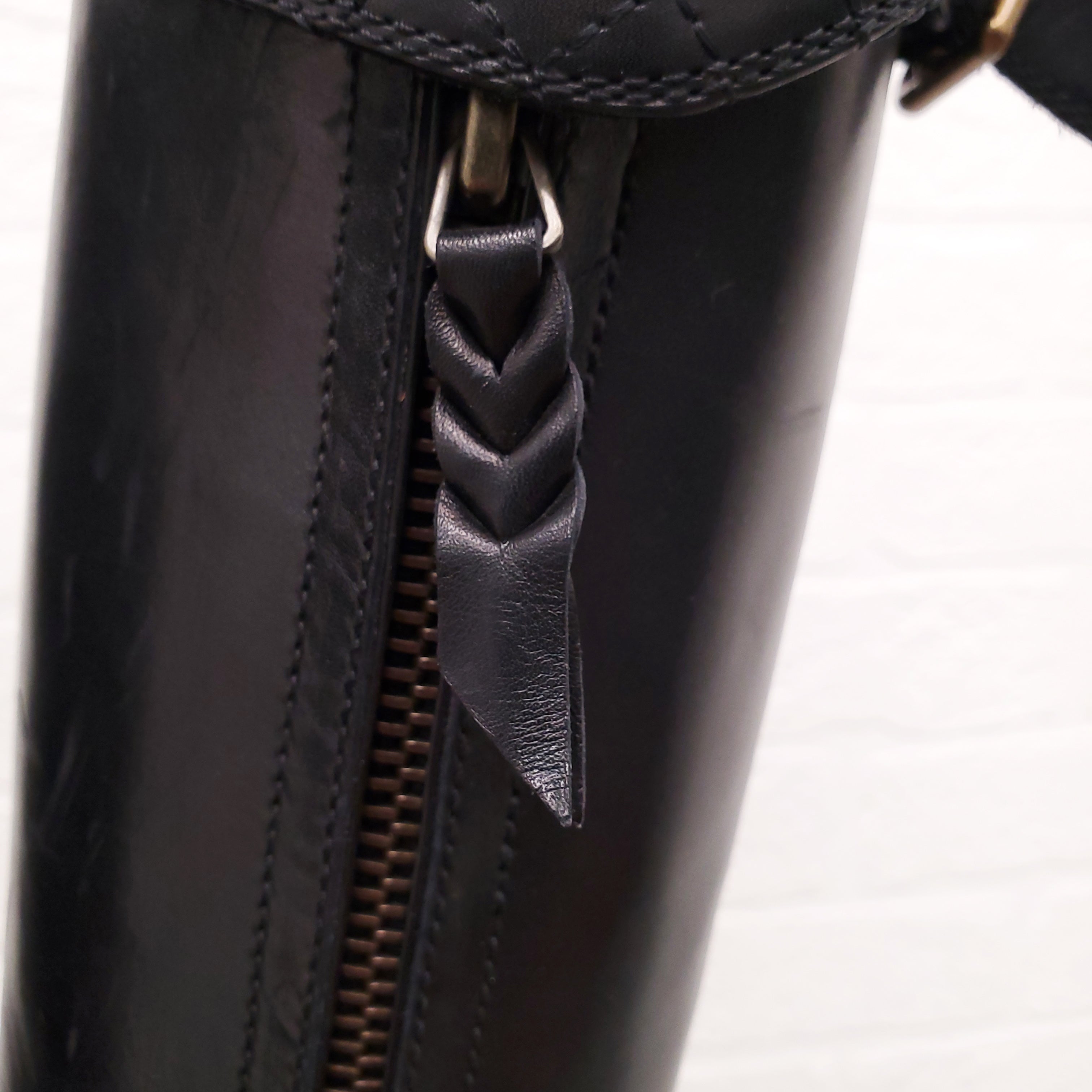 CHANEL BLACK QUILTED RIDING BOOTS WITH BUCKLES - SIZE 39.5