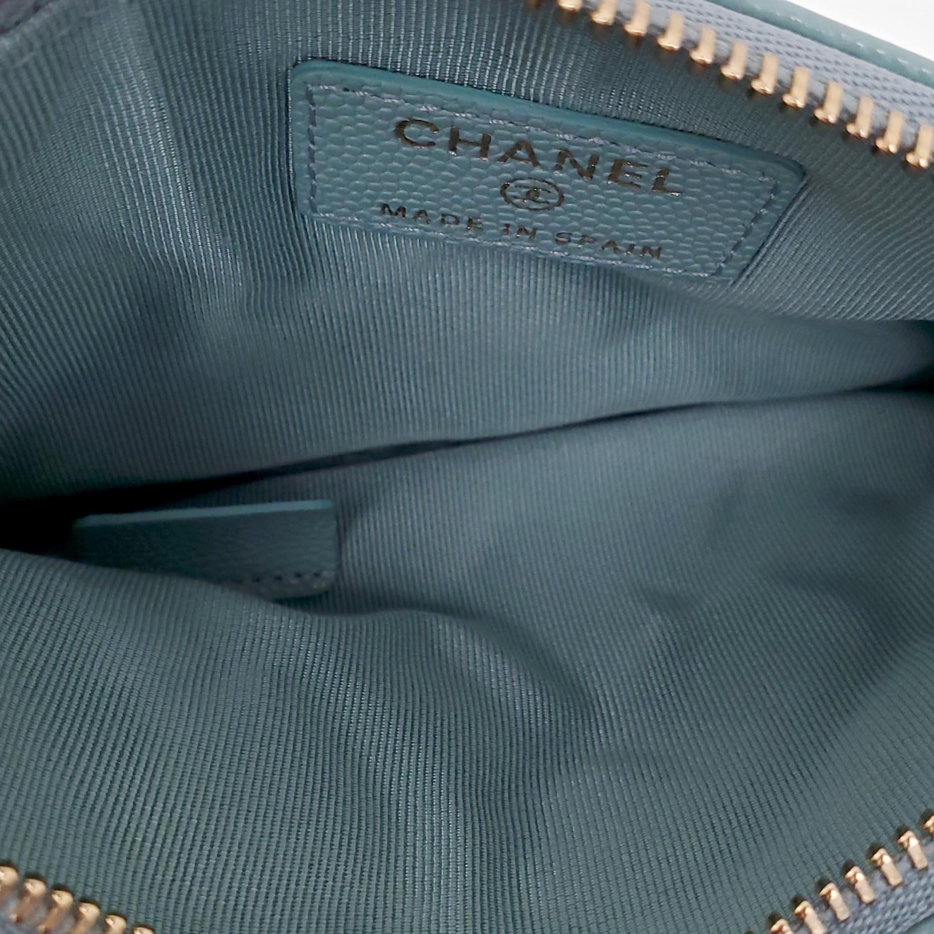 CHANEL BLUE MINI POUCH