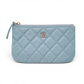 CHANEL BLUE MINI POUCH