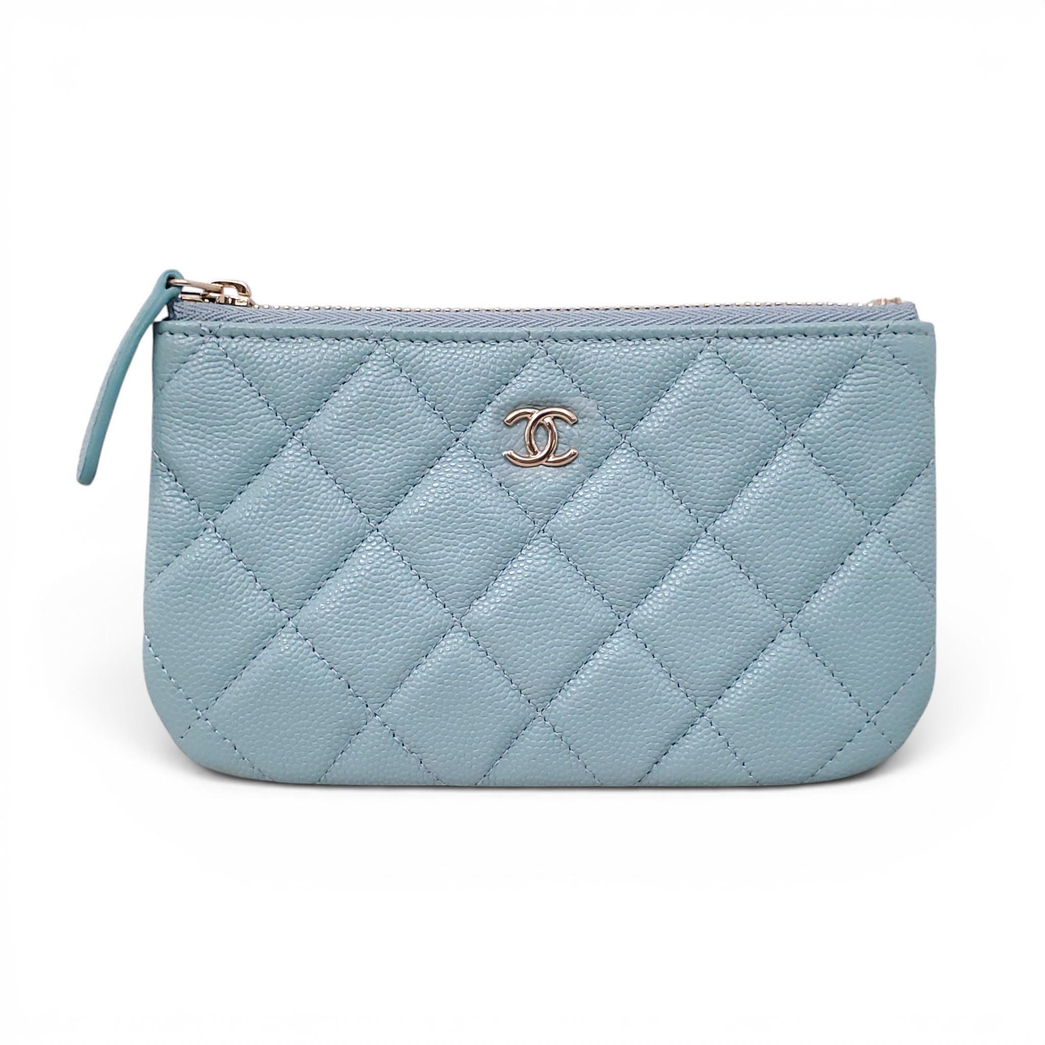 CHANEL BLUE MINI POUCH
